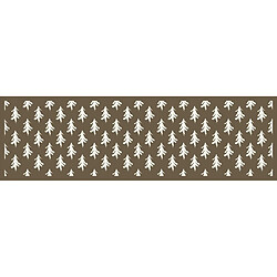 Alter Chemin de cuisine, 100% Made in Italy, Tapis antitache avec impression numérique, Chemin de table antidérapant et lavable, Nordic - Modèle Chantal, 180x52 cm