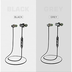 Acheter Awei X670Bl Casque Bluetooth Double Pilote Casque Sans Fil Super Bass Stéréo Son Écouteurs Avec Micro Gris