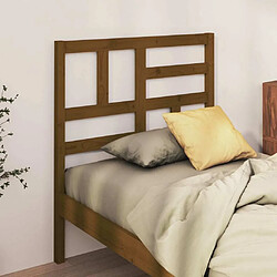 Avis Maison Chic Tête de lit scandinave,Meuble de chambre Marron miel 106x4x104 cm Bois massif de pin -MN49221