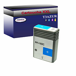 Cartouche compatible Canon PFI102 (0896B001) Cyan - T3AZUR