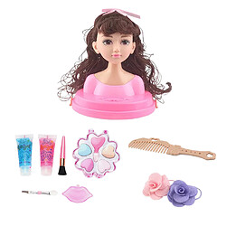 Acheter Mode Cheveux Styling Poupées Tête Jouer Set Enfants Childs Jouet Beauté Fille Cadeau B