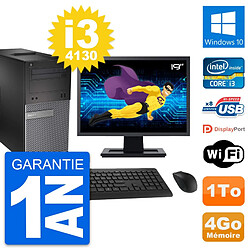 PC Tour Dell OptiPlex 3020 Ecran 19" i3-4130 RAM 4Go Disque 1To Windows 10 Wifi · Occasion 