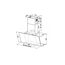 Acheter Hotte décorative murale 80cm 65db 720m3/h blanc - 5816496 - FABER