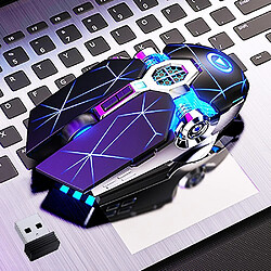 Universal Souris sans fil souris silencieuse rechargeable souris de jeu silencieuse 1600 dpi backlit 2,4g 7 touches souris informatique pour