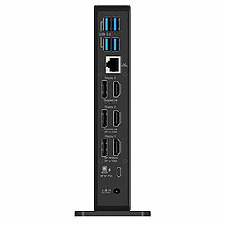 Raidsonic ICY BOX - Dockingstation - USB-C 3.2 Gen 2 / Thunderbolt 3 / Thunderbolt 4 - 3 x HDMI, 3 x DP - GigE - 135 Watt (IB-DK2256AC)