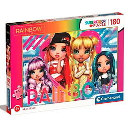 Clementoni Rainbow High Supercolor High-180 pièces, 7 Ans Enfant, Puzzle Dessin animé-fabriqué en Italie, 29776, Multicolour, Medium 