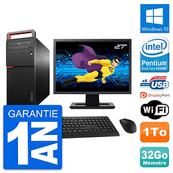 PC Tour Lenovo M700 Ecran 27" Intel G4400 RAM 32Go Disque 1To Windows 10 Wifi · Occasion 