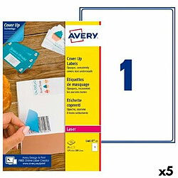 Etiquettes pour Imprimante Avery L4610 199,6 x 289,1 mm Blanc 25 Volets (5 Unités)