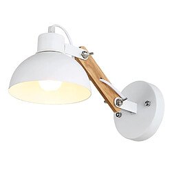 Universal Applique LED Hôtel Chevet Décoration Chambre Chevet Lampe Vintage Fer Forgé Applique en Bois Rétractable