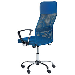 Beliani Chaise de bureau Bleu DESIGN pas cher