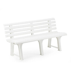 Alter Banc d'extérieur, Made in Italy, 145x49x74 cm, couleur Blanc