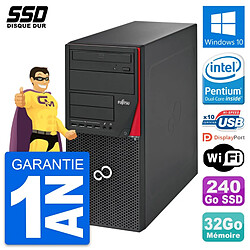 PC Tour Fujitsu Esprimo P720 Intel G3220 RAM 32Go SSD 240Go Windows 10 Wifi - Occasion