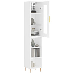 Avis Maison Chic Buffet,Meuble de Rangement,commode pour salon,Cuisine Blanc 34,5x34x180 cm Bois d'ingénierie -MN86790