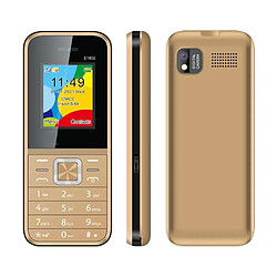 Yonis Téléphone Portable 1.77 Pouces 1800mAh Dual SIM Téléphone Portable 1.77 Pouces 1800mAh Bluetooth FM MP3 MP4 Dual SIM Noir Or YONIS