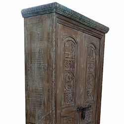 Acheter Armoire Alexandra House Living Marron Bois Recyclé 45 x 220 x 121 cm