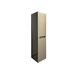 Avis Vente-Unique Colonne de salle de bain suspendue - Taupe - L30 x l30 x 120 cm - STEFANIE