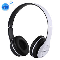 Yonis Casque Bluetooth Pliable Sans Fil, Support MP3 FM Appel, Autonomie 18h Casque Bluetooth Pliable Sans Fil, Support MP3 FM Appel, Autonomie 18h, Charge 2h Blanc YONIS