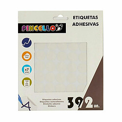 Pincello Étiquettes adhésives Blanc Ø 18 mm 17 x 4 x 19,5 cm (12 Unités)