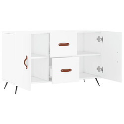 Maison Chic Buffet,Meuble de Rangement,commode pour salon,Cuisine blanc 100x36x60 cm bois d'ingénierie -MN56807 pas cher