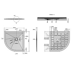 Kiamami Valentina PLATEAU DE DOUCHE ANGULAIRE 90X90 EN RÉSINE ANTHRACITE | MUSE