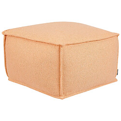 Beliani Pouf en coton 50 x 50 x 30 cm orange SHERALI 