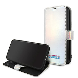 Guess Maroquinerie Etui pour iPhone 11 Pro - Guess Iridescent Argent original