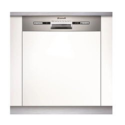 Lave-vaisselle 60cm 12c 47db a++ intégrable avec bandeau inox - vh1772x - BRANDT 