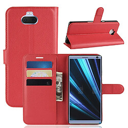 Etui en PU rouge pour Sony Xperia XA3 