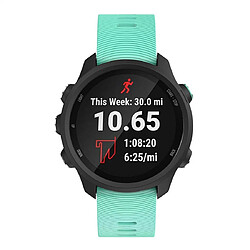 Wewoo Bracelet pour montre connectée en silicone Smart Watch Garmin Forerunner 245 vert menthe