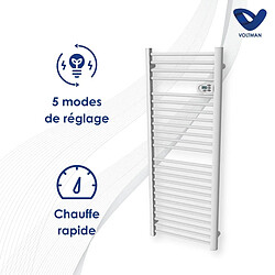 Avis Chauffage sèche-serviette inertie sèche 750W - blanc - Voltman