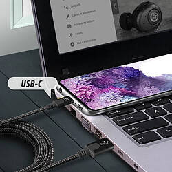 Avis Câble USB vers USB type C Charge et Synchronisation Nylon Tressé 1m Xtorm Noir