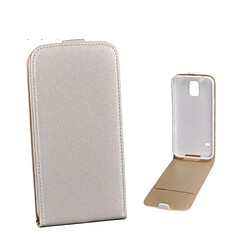 Mobility Gear Etui flip slim KF4 pour Samsung Galaxy J1 J100H -Blanc 