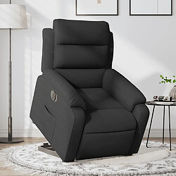 Maison Chic Fauteuil Relax pour salon, Fauteuil inclinable électrique noir tissu -GKD46803