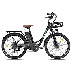 Vélo électrique FAFREES F26 Lasting - Moteur 250W Batterie 36V20.3Ah Assisted Autonomie 160KM Frein à Disque Mécanique - Noir 