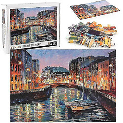 Avis Universal Puzzle de nuit à Venise, puzzle de décompression pédagogique, décoration murale 1000 pièces