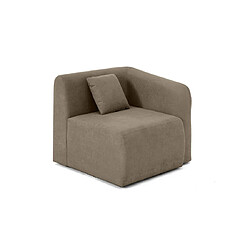 Lisa Design Ikare - module d'assise d'angle droit - en tissu Ikare - module d'assise d'angle droit - en tissu - Taupe