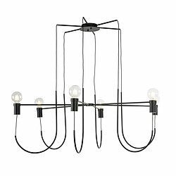 Suspension Thai Natura Noir Métal 15 W 119 x 45 x 119 cm