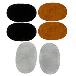 Patchs de genou de coude Set de 3pcs Coude Genou Patchs Décoration de Vêtement Fourniture Artisanale DIY