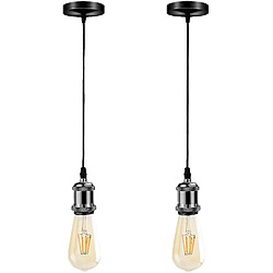 Universal Lampe pendentif de plafond avec plafond moderne industriel rose E27 lampe porte-lampes rétro