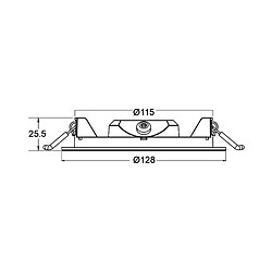 Acheter BRAYTRON Dalle LED ronde extra plate 6W 4000K Ø128mm IP40