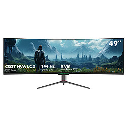 Moniteur de jeu TITAN ARMY C49SHC avec panneau CSOT HVA, écran surdimensionné 32:9, résolution DFHD