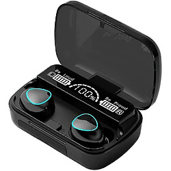 Universal Bouchons d'oreilles sans fil, casque Bluetooth 5.1 auto-jumelé casque bluetooth vrai stéréo sans fil 