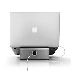 Wewoo Support Holder gris pour Mac Air, Pro, iPad et autres ordinateurs portables 11-17 pouces ordinateur portable, adapté de refroidissement en aluminium pas cher