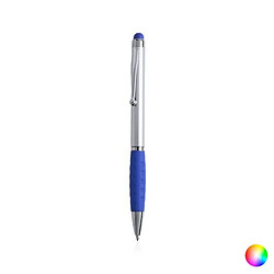 Totalcadeau Stylo en aluminium avec pointe en caoutchouc stylet tactile - Stylo encre bleu design Couleur - Fuchsia pas cher