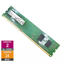 Barrette Mémoire 2Go RAM DDR3 Kingston KVR16N11S6/2 DIMM PC3-12800U 1Rx16 · Reconditionné PC3-12800 - 1600MHz