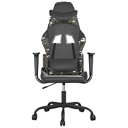 Avis Maison Chic Chaise Gaming | Chaise de jeu Ergonomique | Chaises de Bureau Noir et camouflage Similicuir -GKD48650