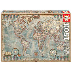 Educa Borras Puzzle 1500 pcs Le monde Carte politique