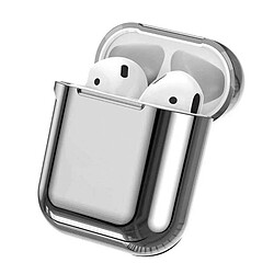 Shot Coque Effet Metal pour AirPods 3 APPLE Boitier de Charge Brillant Design Housse Protection (ARGENT)