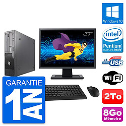 PC Fujitsu E500 DT Ecran 27" Intel G630 RAM 8Go Disque Dur 2To Windows 10 Wifi - Occasion