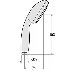 Grohe Douchette Tempesta 100 3 jets EcoJoy